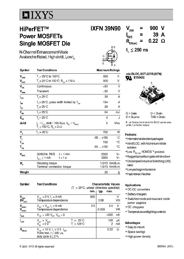 IXFN39N90NBSP_271372.PDF Datasheet