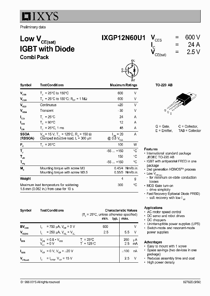 IXGP12N60U1_282893.PDF Datasheet