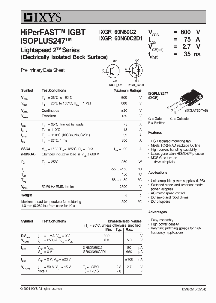 IXGR60N60C2_250620.PDF Datasheet