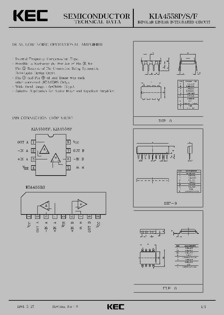 KIA4558P_255961.PDF Datasheet