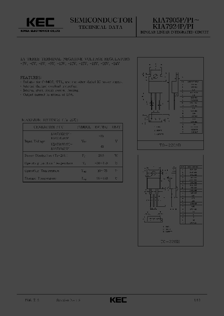 KIA7912P_160684.PDF Datasheet