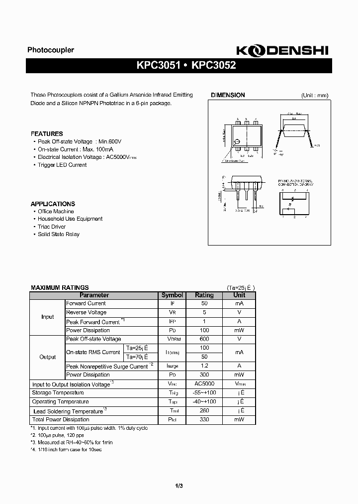 KPC3052_304050.PDF Datasheet