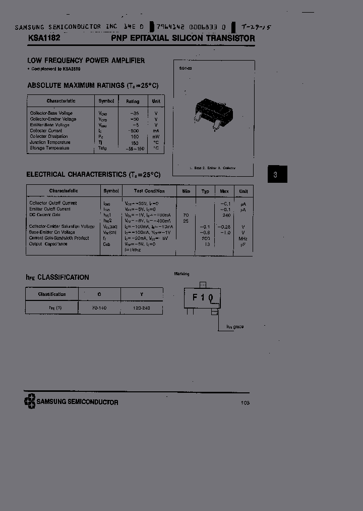 KSA1182_300342.PDF Datasheet