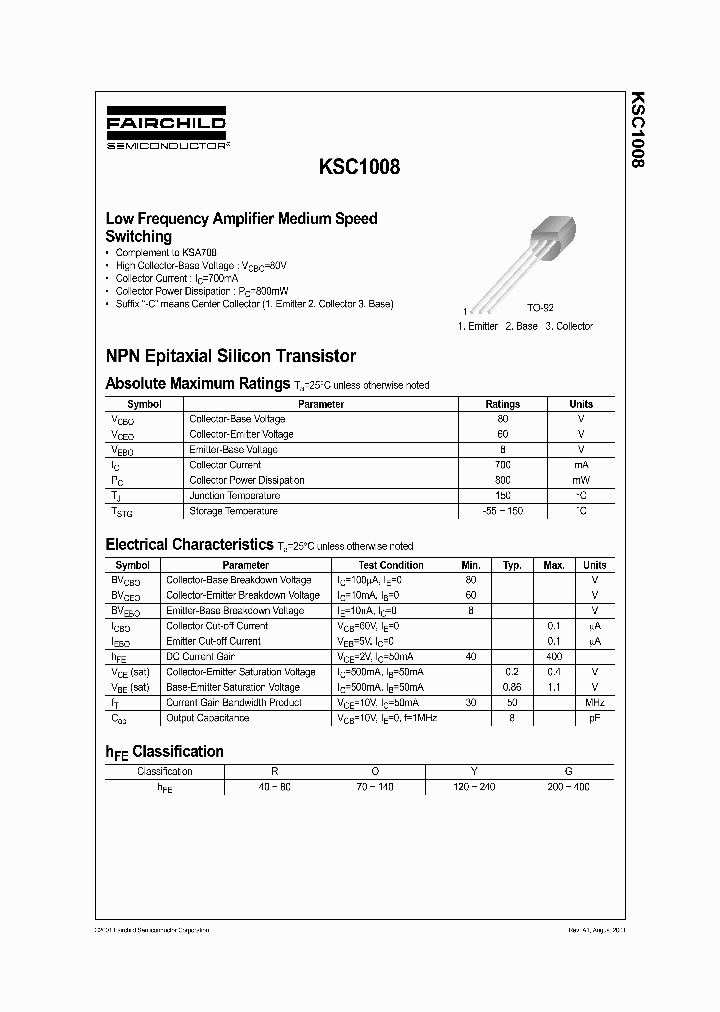 KSC1008_304408.PDF Datasheet