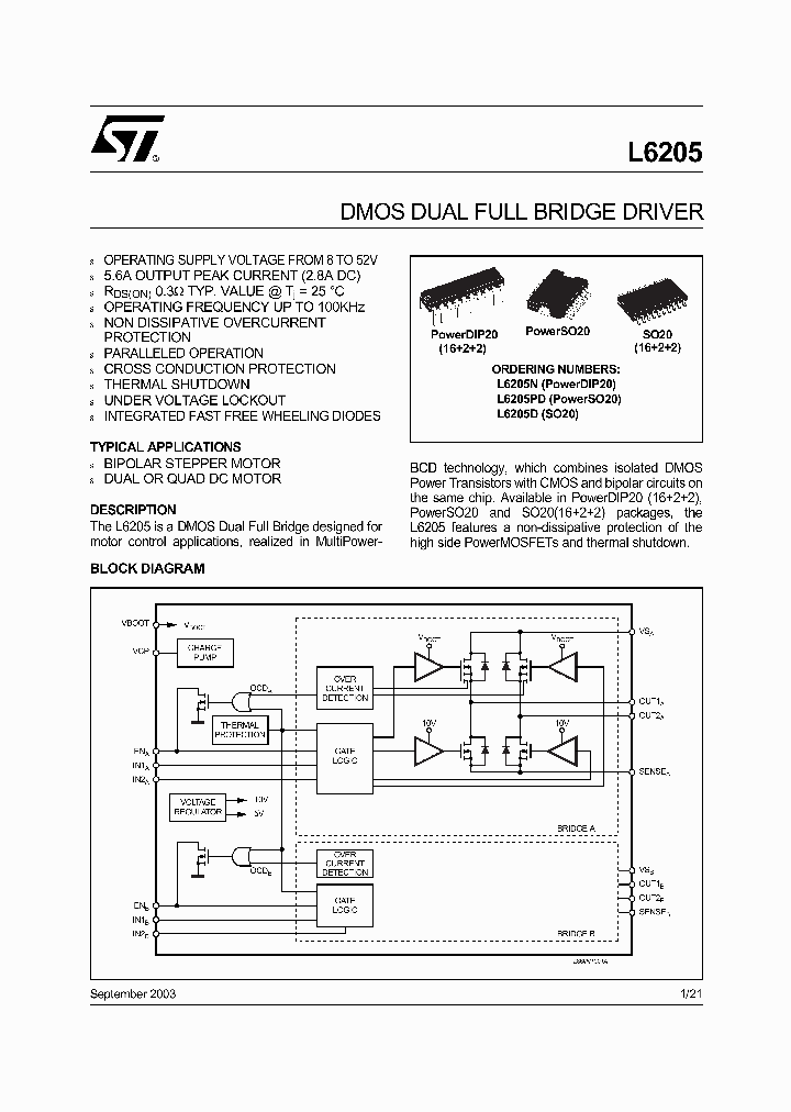 L6205_284907.PDF Datasheet
