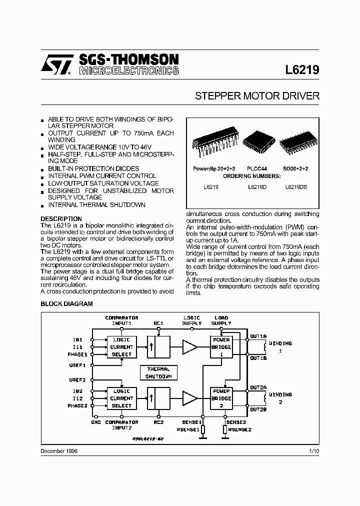 L6219D_80025.PDF Datasheet