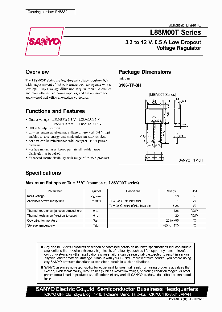 L88M00TSERIES_208543.PDF Datasheet