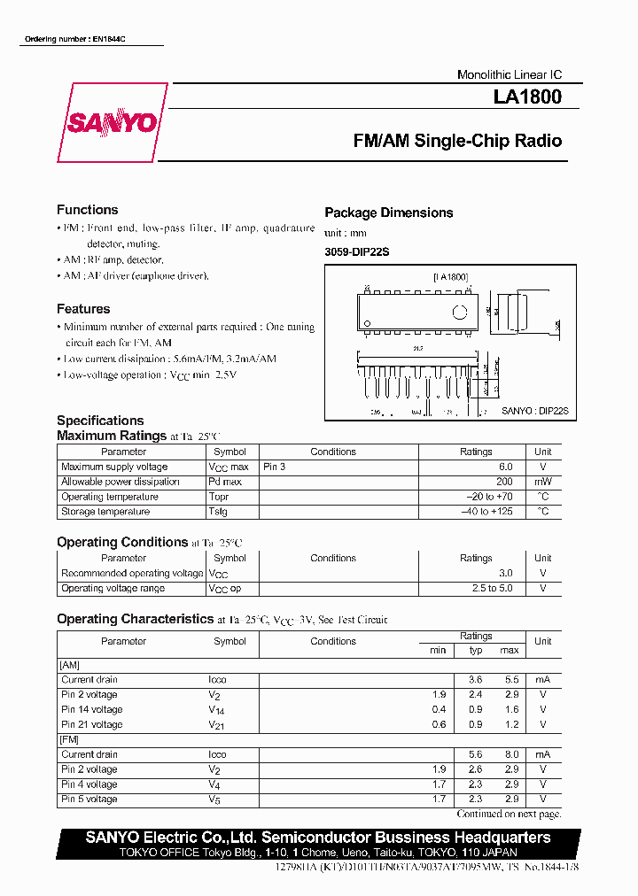 LA1800_209708.PDF Datasheet
