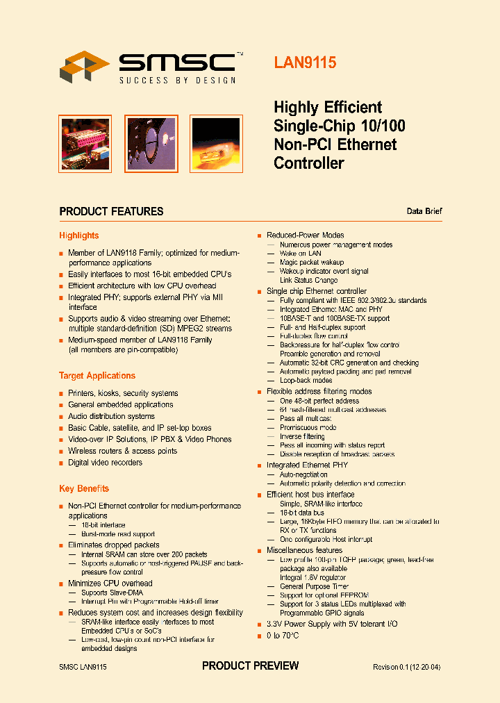 LAN9115_263094.PDF Datasheet