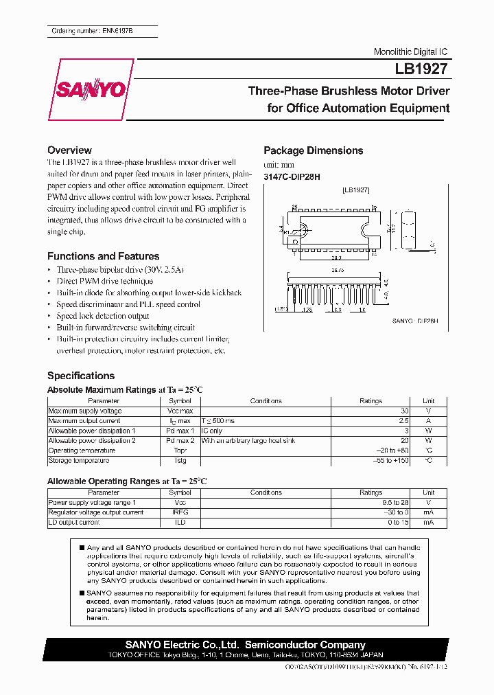 LB1927_275132.PDF Datasheet
