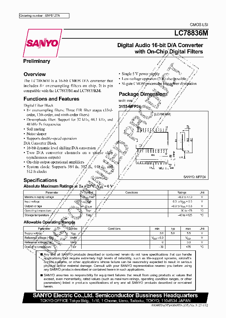 LC78836M_291545.PDF Datasheet