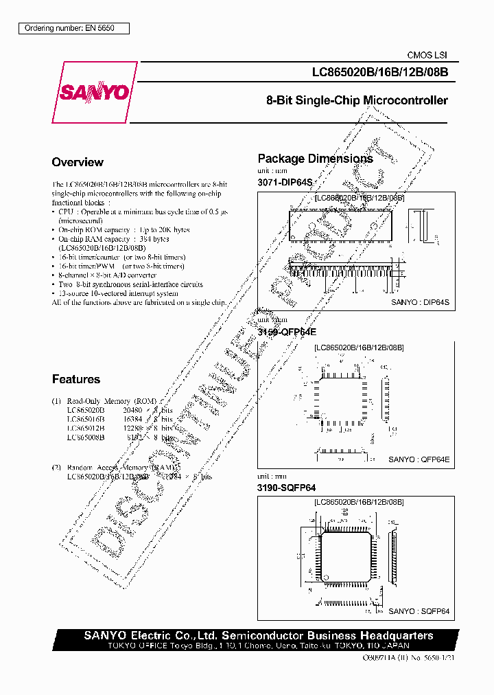 LC865020B_285607.PDF Datasheet