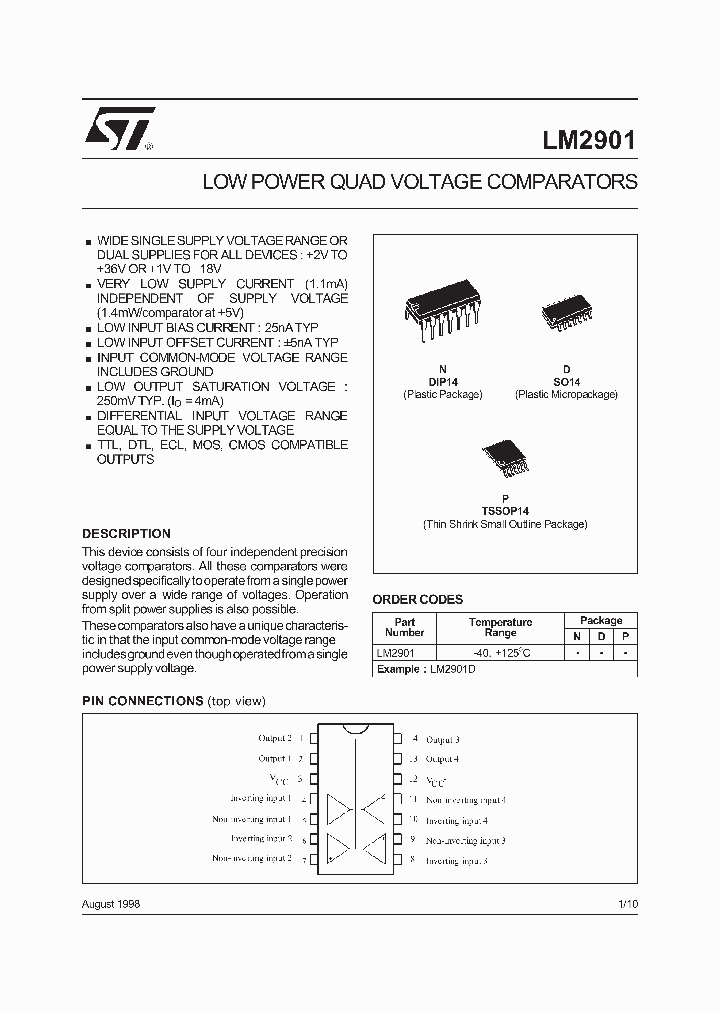 LM2901_294327.PDF Datasheet