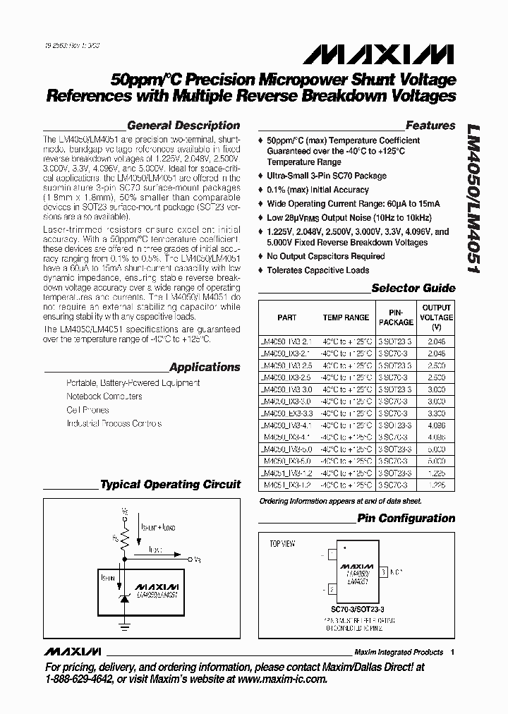 LM4051_279259.PDF Datasheet