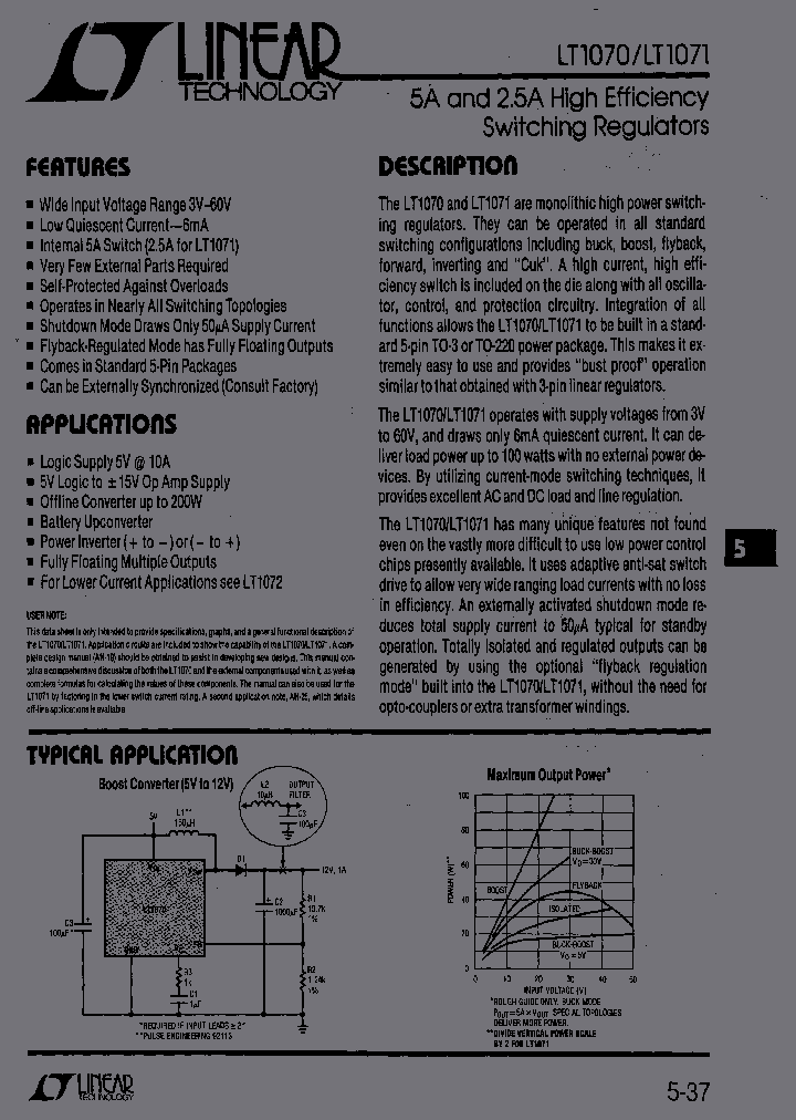 LT1071_290675.PDF Datasheet