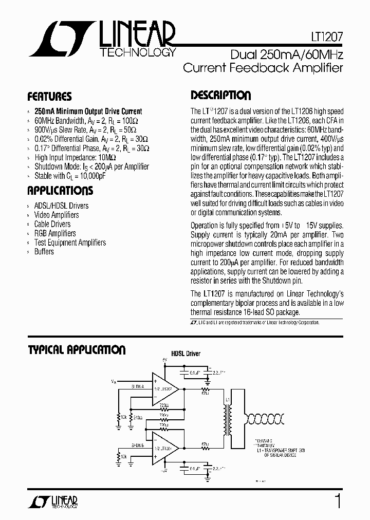 LT1207_81230.PDF Datasheet