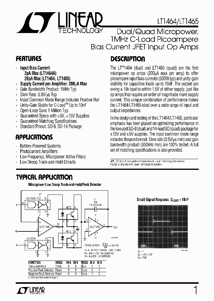 LT1464A_291535.PDF Datasheet
