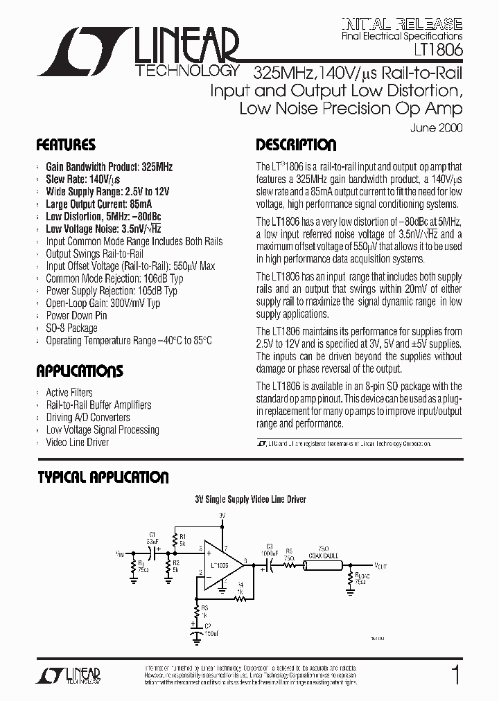 LT1806_180544.PDF Datasheet