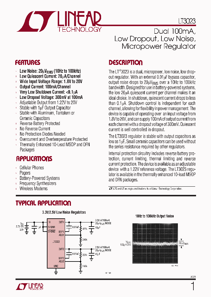 LT3023EMSE_284477.PDF Datasheet