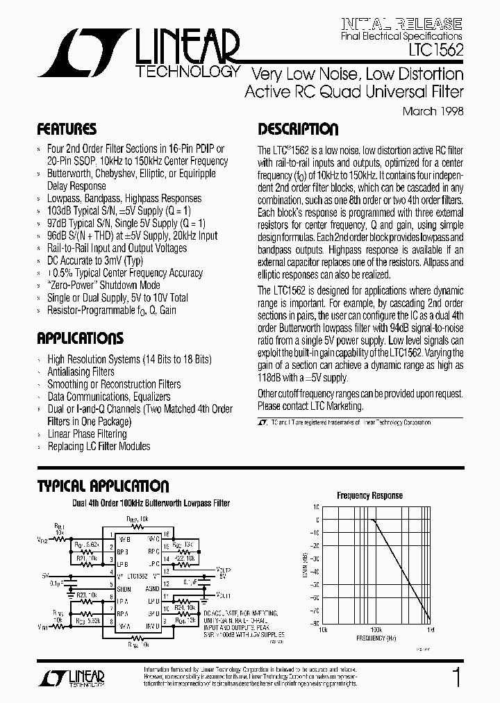 LTC1562_255273.PDF Datasheet