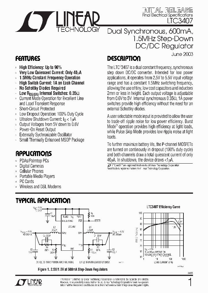 LTC3407_249234.PDF Datasheet