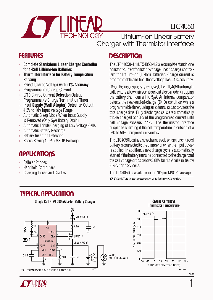 LTC4050_213687.PDF Datasheet