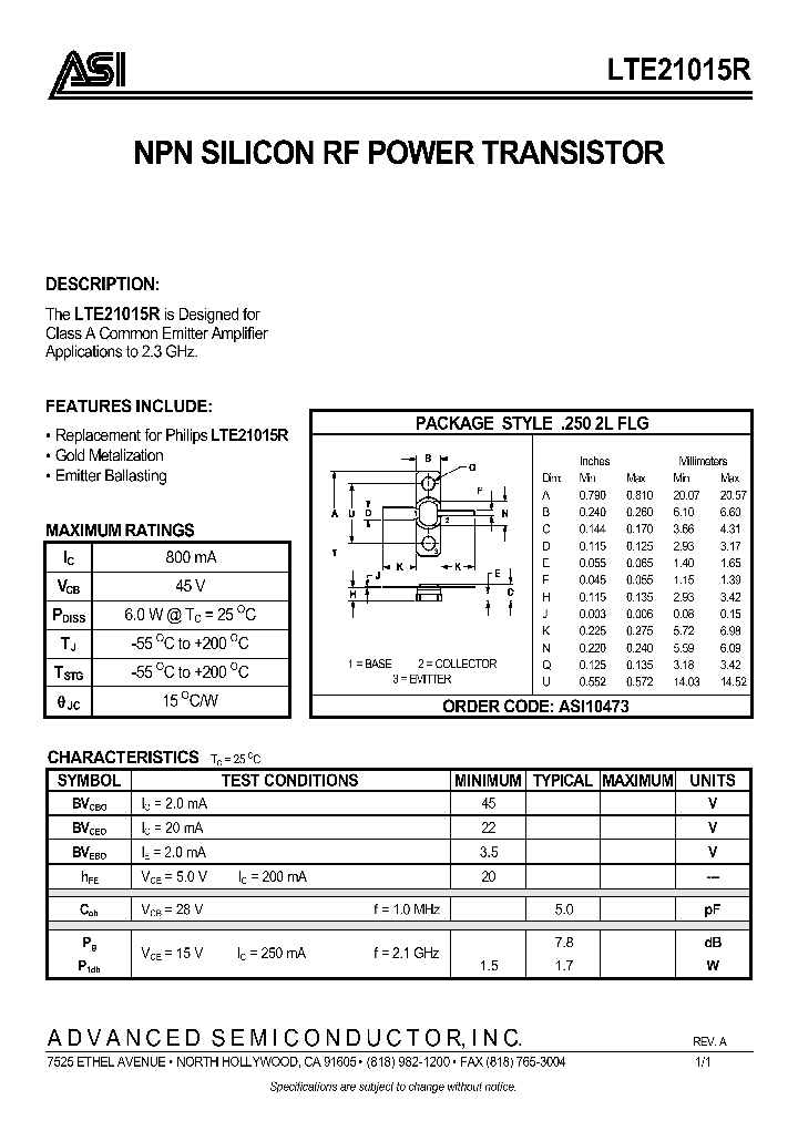 LTE21015R_277973.PDF Datasheet
