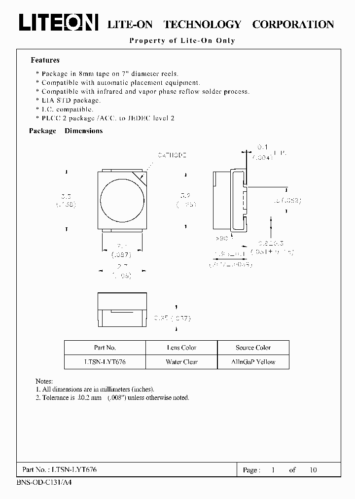 LTSN-LYT676_291563.PDF Datasheet