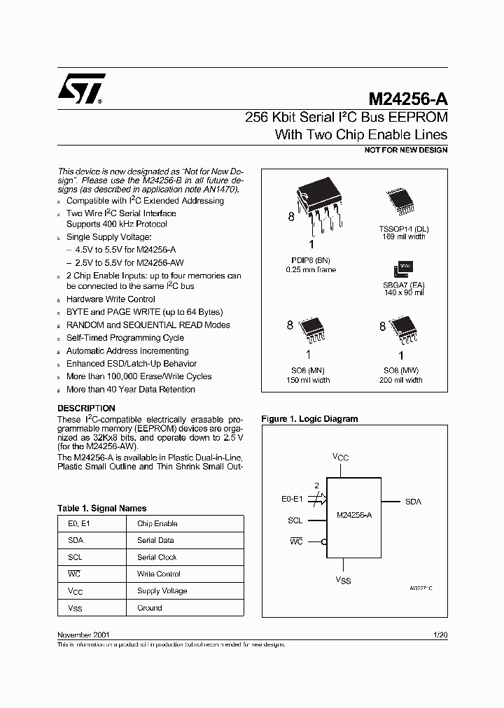 M24256-AW_277682.PDF Datasheet