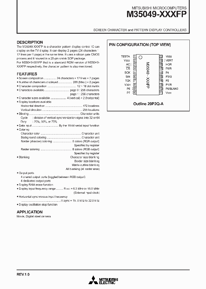 M35049-XXXFP_288280.PDF Datasheet