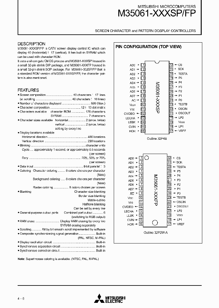 M35061-XXXFP_275328.PDF Datasheet