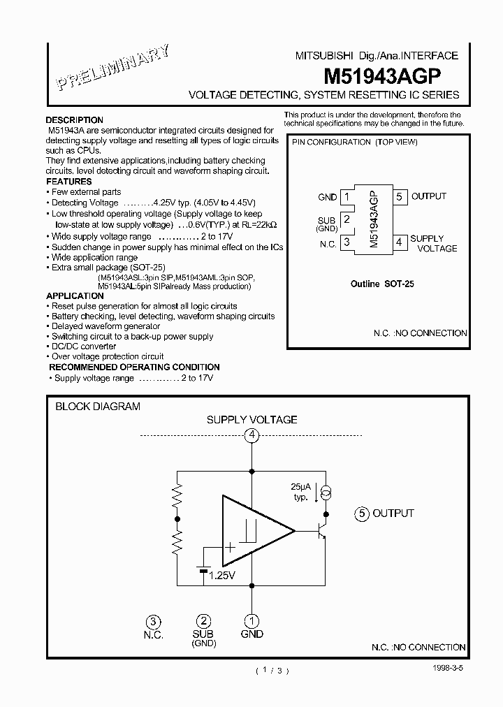 M51943AGP_291801.PDF Datasheet