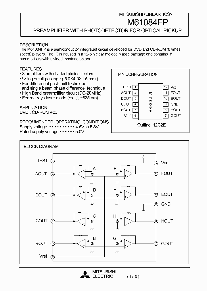 M61084FP_289102.PDF Datasheet