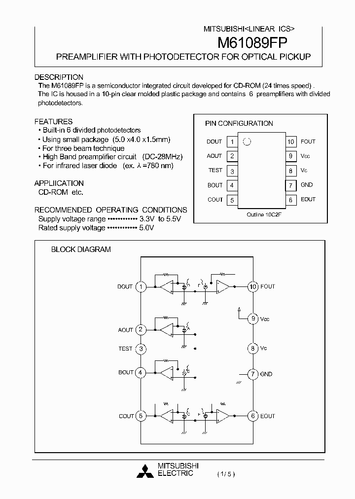 M61089FP_284573.PDF Datasheet