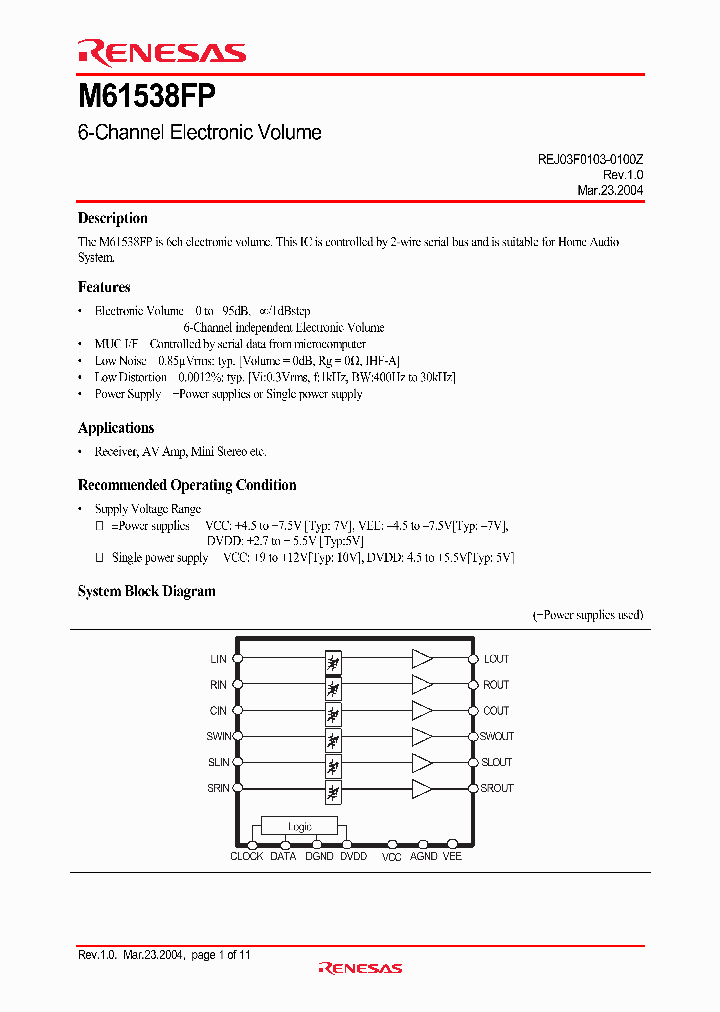 M61538FP_232653.PDF Datasheet