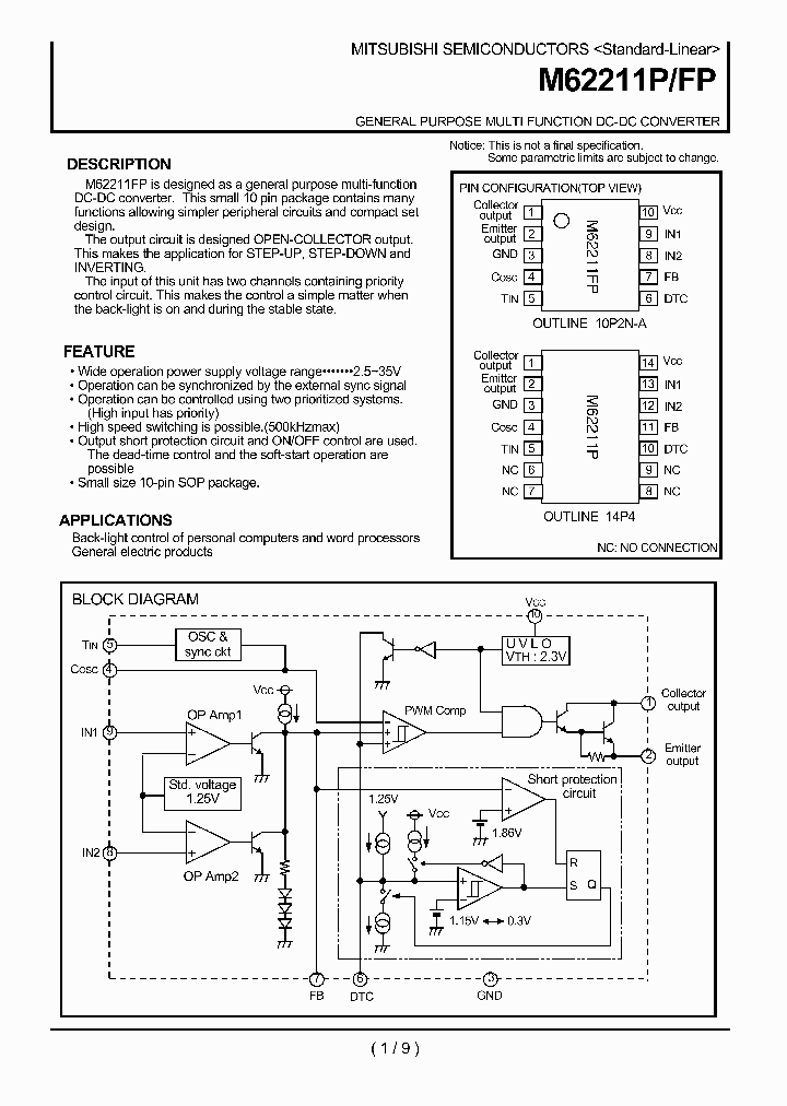 M62211FP_294400.PDF Datasheet