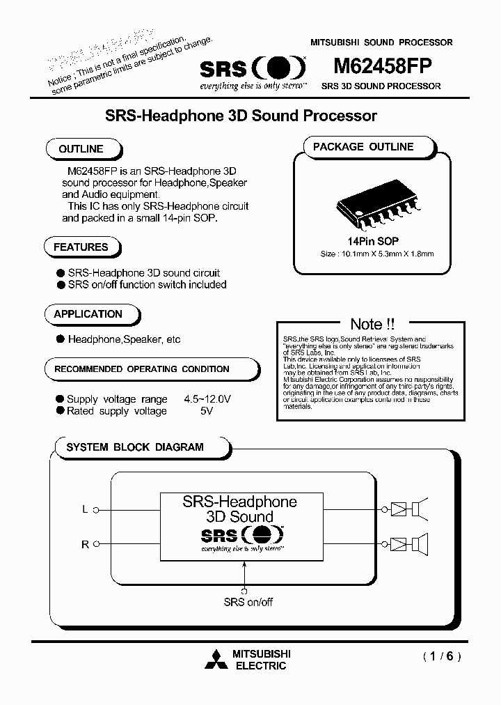 M62458FP_293578.PDF Datasheet
