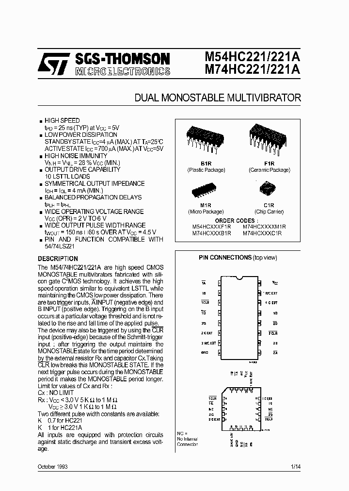 M74HC221_18627.PDF Datasheet