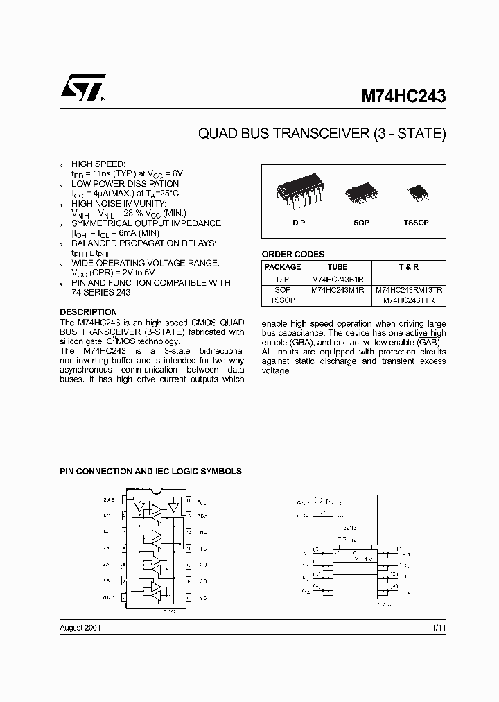 M74HC243_248563.PDF Datasheet