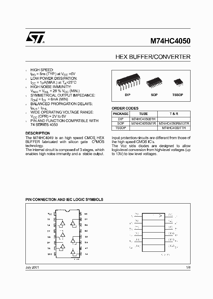 M74HC4050_289148.PDF Datasheet
