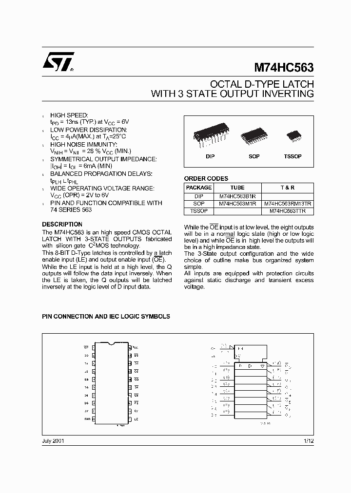 M74HC563_279383.PDF Datasheet