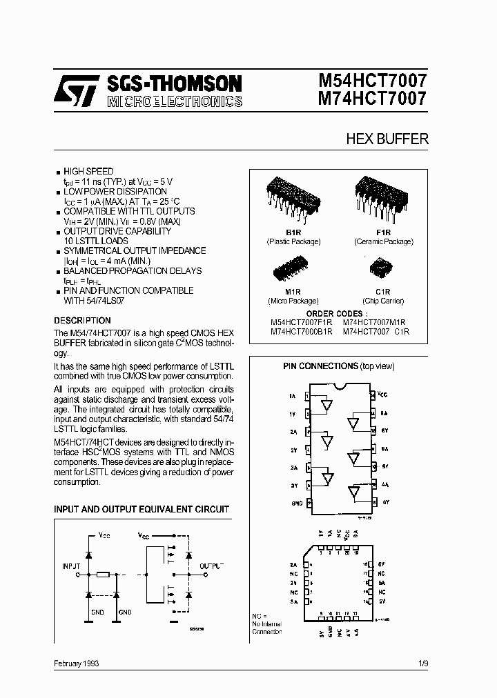 M74HCT7007_266278.PDF Datasheet