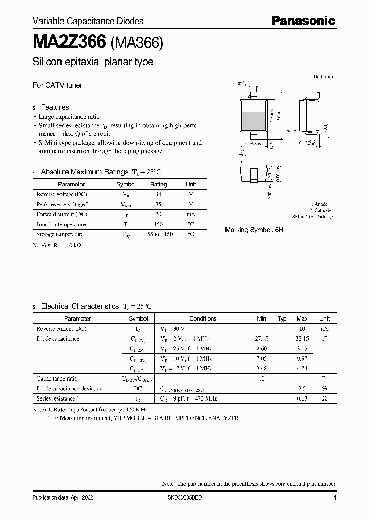 MA2Z366_285061.PDF Datasheet