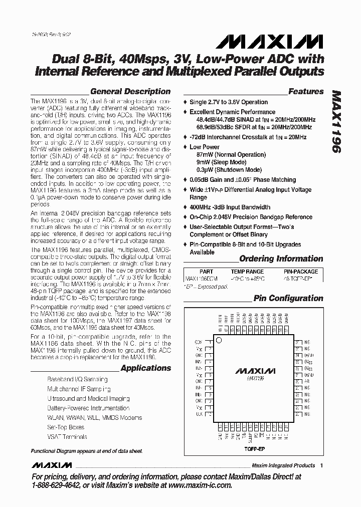 MAX1196_49959.PDF Datasheet
