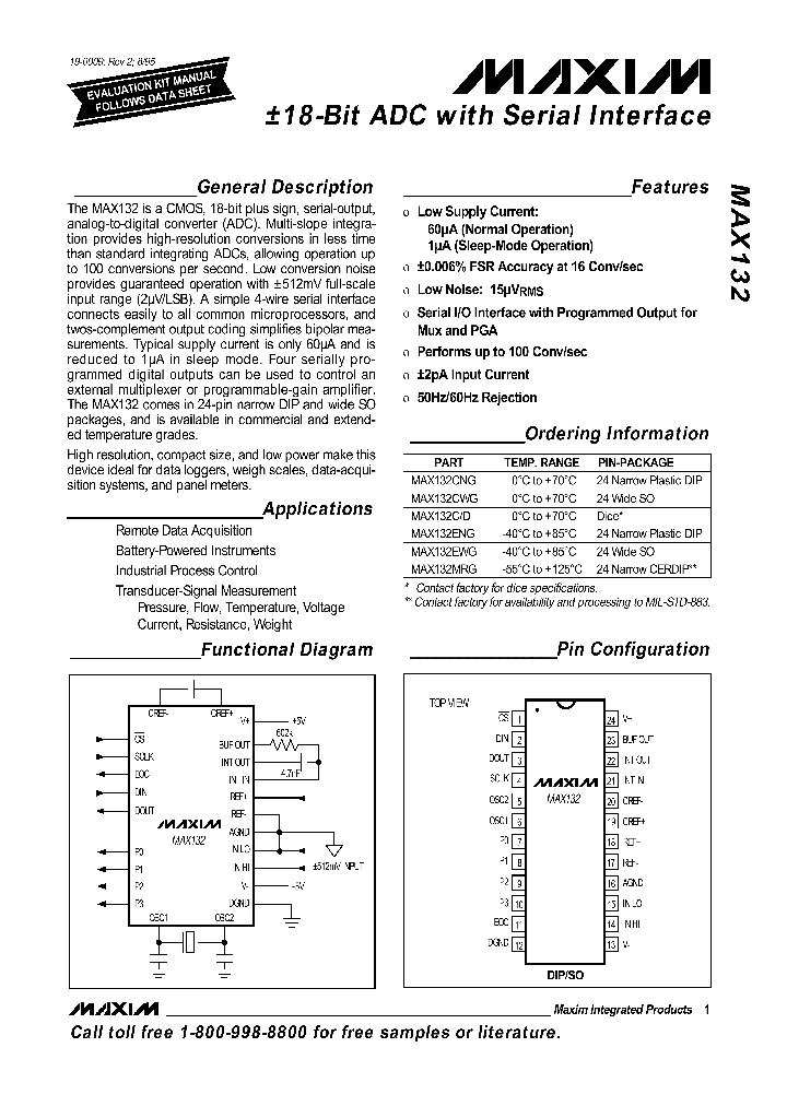 MAX132_231287.PDF Datasheet