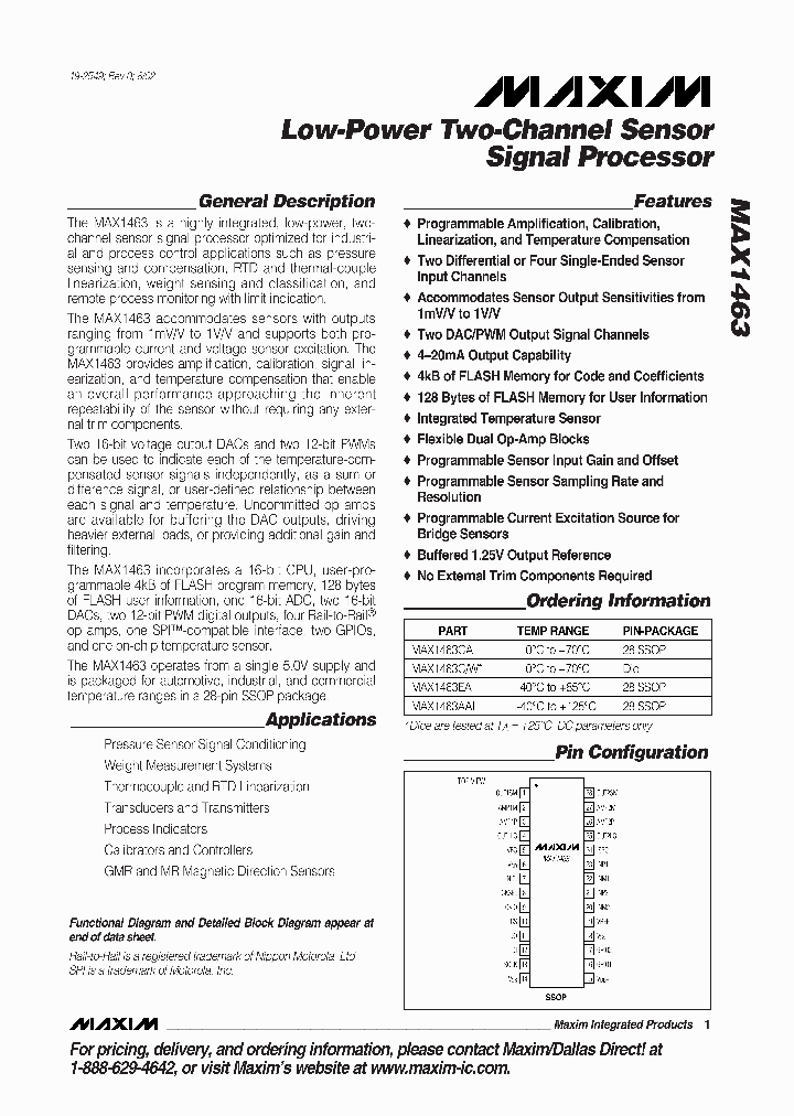 MAX1463_267839.PDF Datasheet