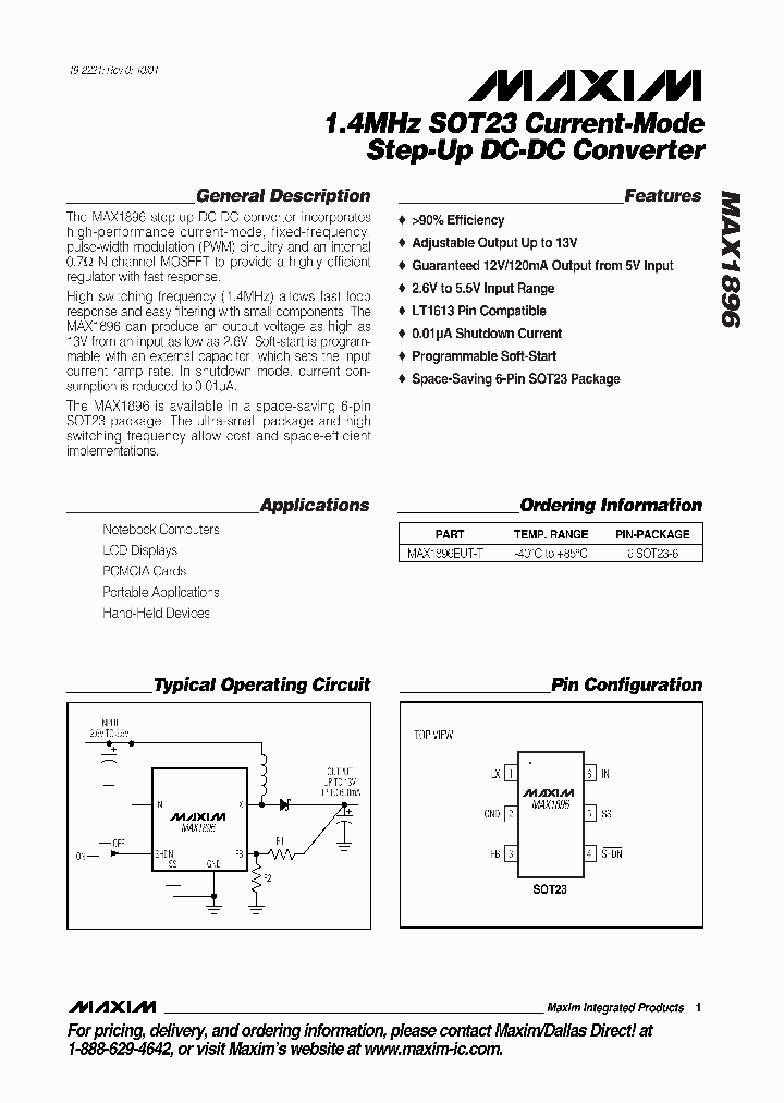 MAX1896_294278.PDF Datasheet