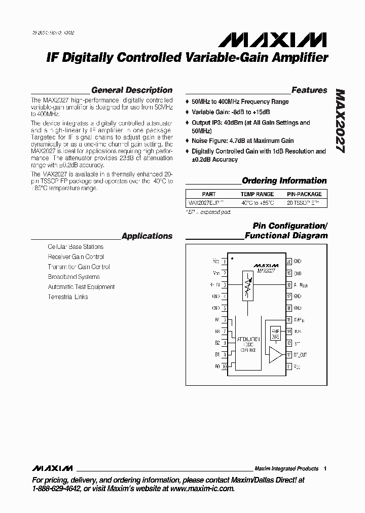 MAX2027_276798.PDF Datasheet