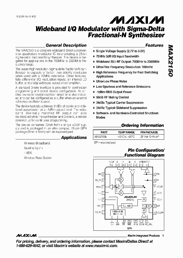 MAX2150_297442.PDF Datasheet