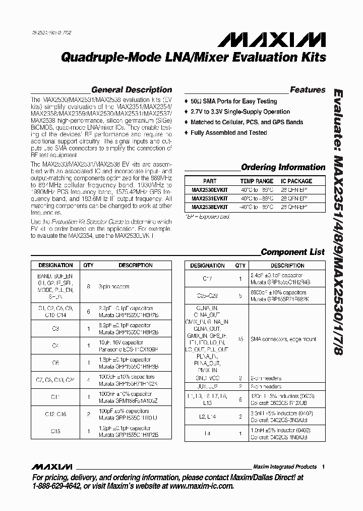 MAX2538EVKIT_227414.PDF Datasheet